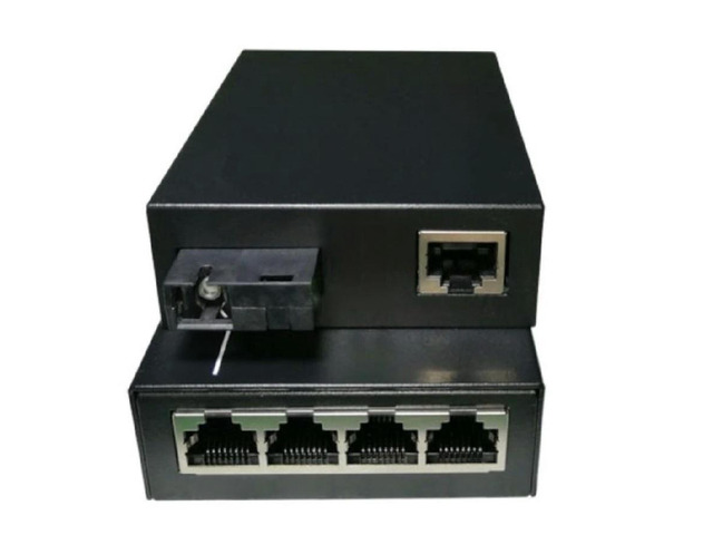 FOR 1F4E Fiber Fast Ethernet POE Switch Single-mode Single-fiber