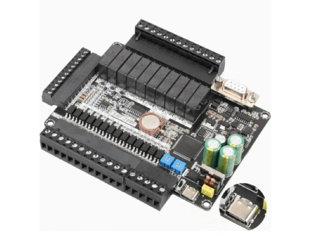 FOR FX1N FX2N FX3U 24MR 24MT 6AD 2DA PLC RS232 RS485 RTC