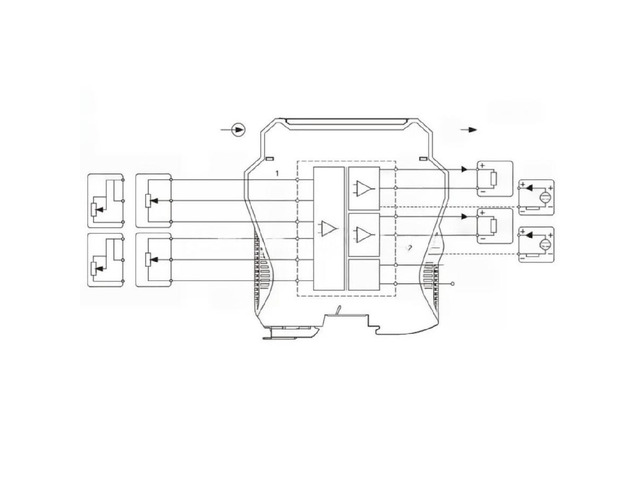 FOR 1/2 In 1/2 Out Potentiometer Transmitter Resistance Signal