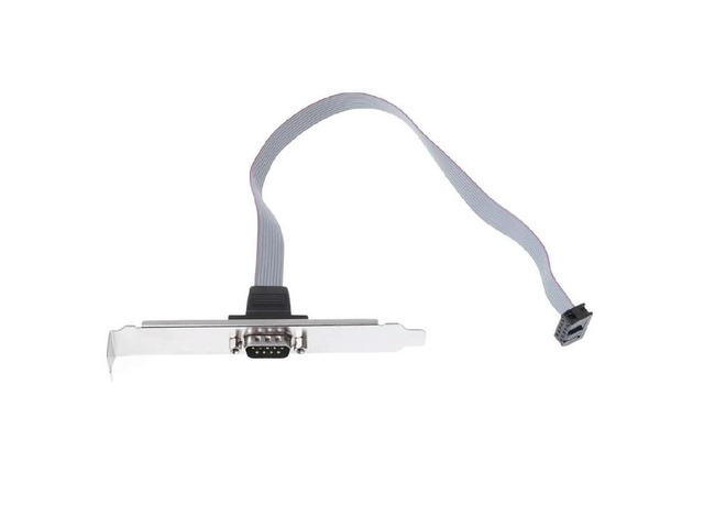 Motherboard 9Pin to RS232 DB9 COM Ribbon Cable Bracket