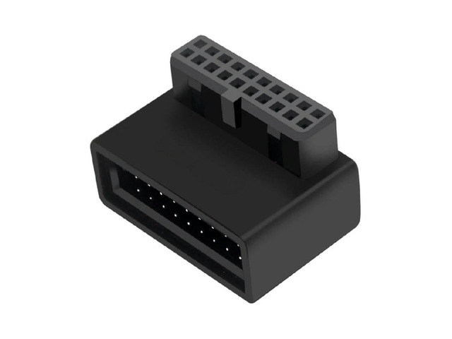 Motherboard USB 3.0 Adapter 19p 20p 90 Degree Elbow