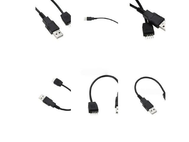 9-Pin USB Motherboard to Type A Male Cable 7.8inch
