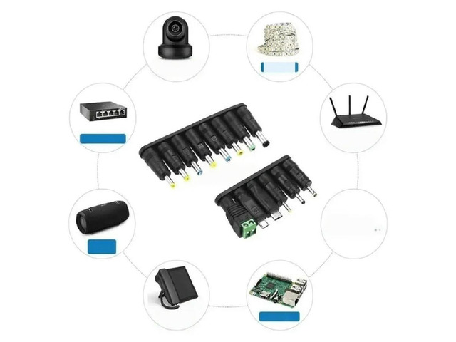 USB to DC5V Power Cable 14 Adapter Plugs 5.5x2.1mm