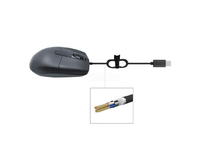 USB Type C Mouse Sensitive 1.5m Cord for Phones Tablets