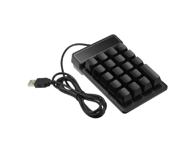 19 Keys Mini USB Numeric Keypad Ultra-thin Desktop