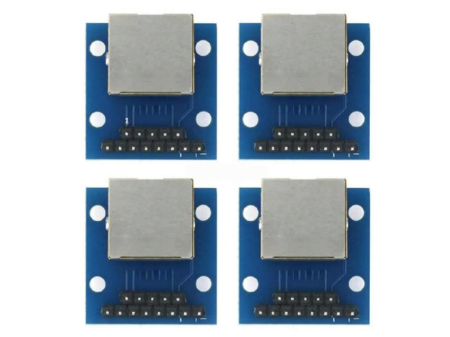 RJ45 Breakout Board 8P8C Socket 2.54mm Pitch LED