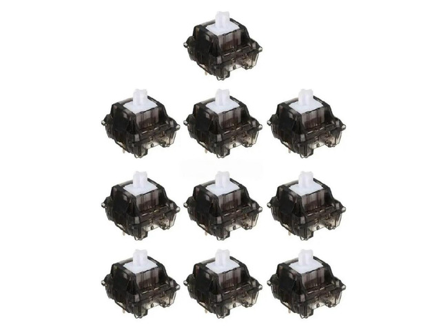 Pre Lubed Smoky White Switches Actuation Clear