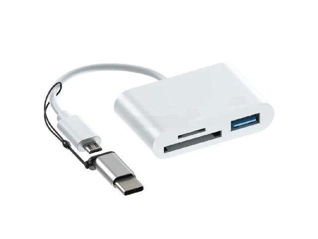 USB Card Reader MicroB TF Adapter Type-C Computer