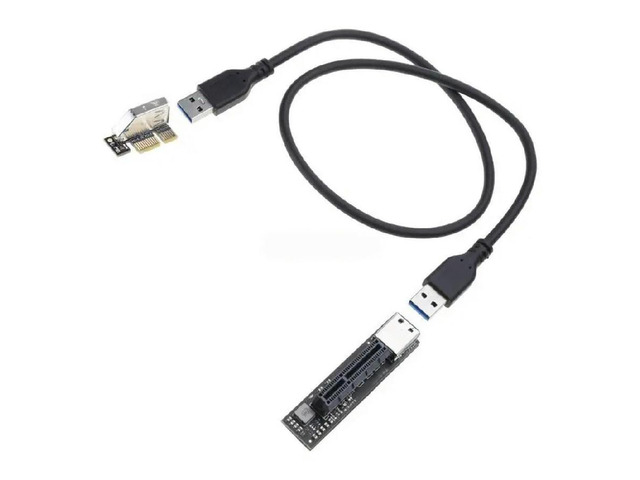 PCI E Graphics Card Extension Cable 1X to Adapter