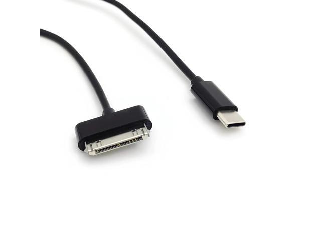 DIXSG USB C to 30 Pin Data Cable,Type-C to 30-Pin Sync Adapter and Charger Cable 3ft/1m Black