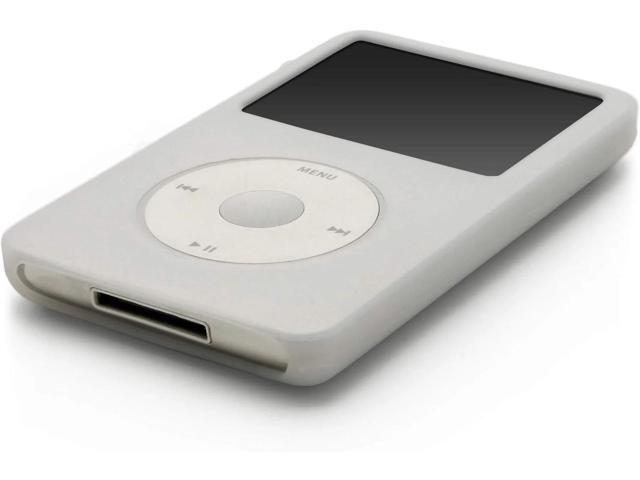 DIXSG Silicone Skin Case Cover for iPod Classic 6th 7th 80GB, 120GB Thin 160GB and iPod Video 5th 30gb White