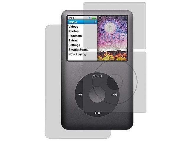 DIXSG Clear Transparent Hard Case Cover + Screen Protector for iPod Classic 80GB 120GB 160GB 6th Generation
