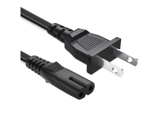 DIXSG 2 Prong AC TV Power Cord for Sam-sung UN40 UN43 UN48 UN49 UN50 UN55 UN60 UN65 UN70 UN75 UN78 Series 4k Smart TV P/N C7 Charger 5FT Cable...