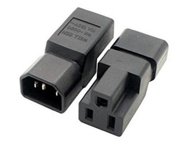 DIXSG IEC320 C14 Male to Nema 5-15R PDU USA UPS Extension Power Plug Adapter,IEC C14 male plug To Nema 5-15R US 3 Pin Female power adapter...