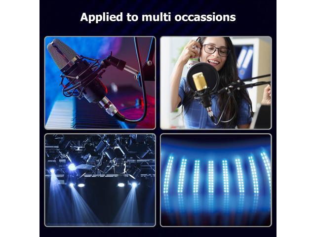 EBXYA 10-Pack 3ft XLR Male to Female Cables (10 Colors) - 1M Balanced Microphone Cable for Short-Distance Studio Rack, Interface & Live Sound -...