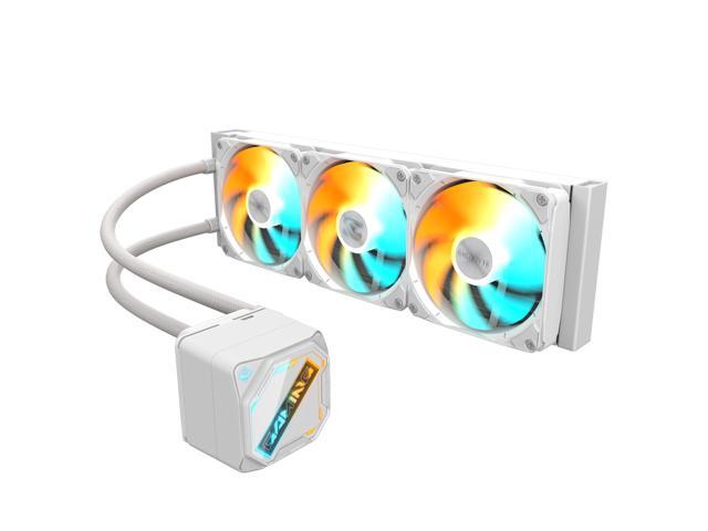GIGABYTE AERO 360 liquid CPU Cooler, 360mm Radiator with 3x 120mm low noise ARGB Fans, compatible with Intel LGA 1851, 1700, 115X, 1200, and AMD...