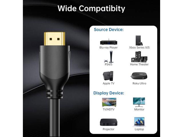 HDMI Cable 6ft 8K HDMI Cord High Speed HDMI 2.1 Cable Hdmi to hdmi cable for TV/PS5/Blu-ray/Computer/Xbox/Nintendo Switch/video system - image 6