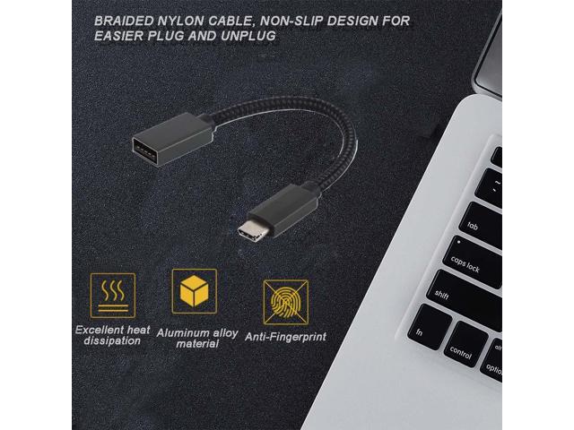 Mrocioa USB C to USB Adapter 2Pack, USB C to USB3.0 Female Adapter, OTG Cable Thunderbolt Compatible for MacBook Pro/Air, iPhone 15/16, S23/24,...