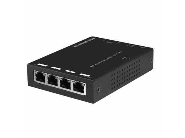 UltraTech 0E-4POE2UPLK 6-Port Fast Ethernet PoE Switch, 4-Port PoE + 2-Port Uplink