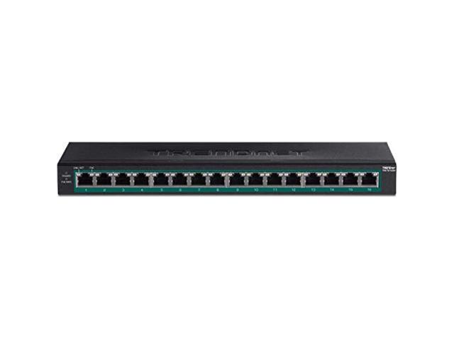 TRENDnet TPE-TG160H, 16-Port Gigabit PoE+ Switch
