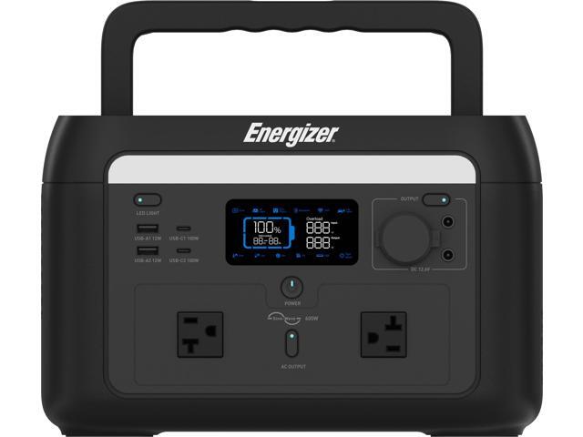 Energizer Solar Peak 600 Portable Power Station, 512Wh LiFePO4 Battery, Solar Rechargeable, for Outdoor, Camping, Emergency