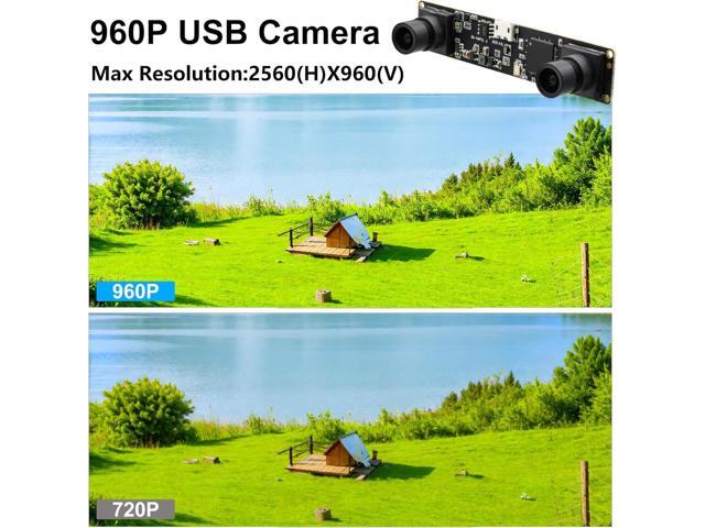 Synchronized Dual Lens Stereo USB Camera 1.3MP HD 960P Webcam 3D VR Web Camera Module with 1/3 CMOS OV9715 Sensor Mini Industrial USB2.0 Web cam...