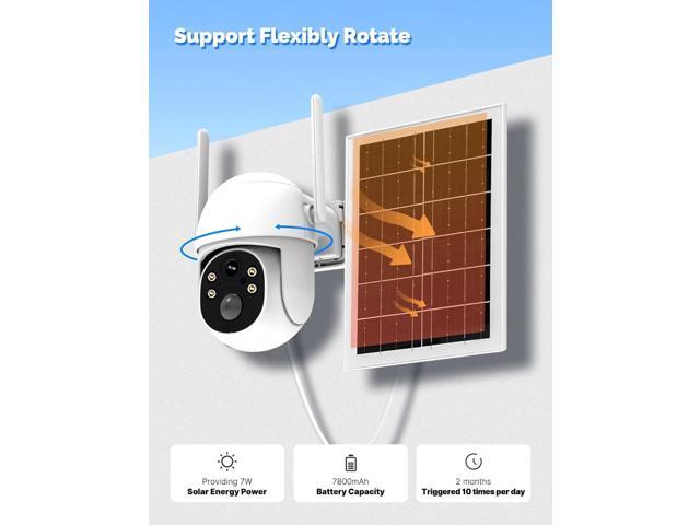 MOES 4G LTE Cellular Solar Security Camera, Lifetime Free Unlimited Data 2K Wireless Outdoor Surveillance, Color Night Vision, AI PIR Motion Sensor...
