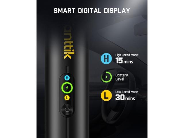 Fanttik Slim V10 APEX Cordless Car Vacuum, 4-in-1 Portable Mini Handheld Vac, 19kPa Suction Power, Upgraded Smart Digital Display, 2 Suction Modes...