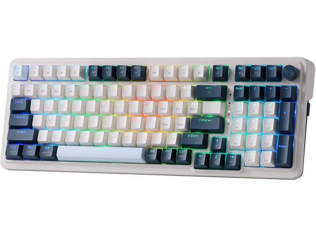 K686 PRO 98 Keys Wireless Gasket RGB Gaming Keyboard, 3-Mode Win/Mac Mechanical Keyboard w/5-Layer Noise Dampening, Dedicated Knob Control &...