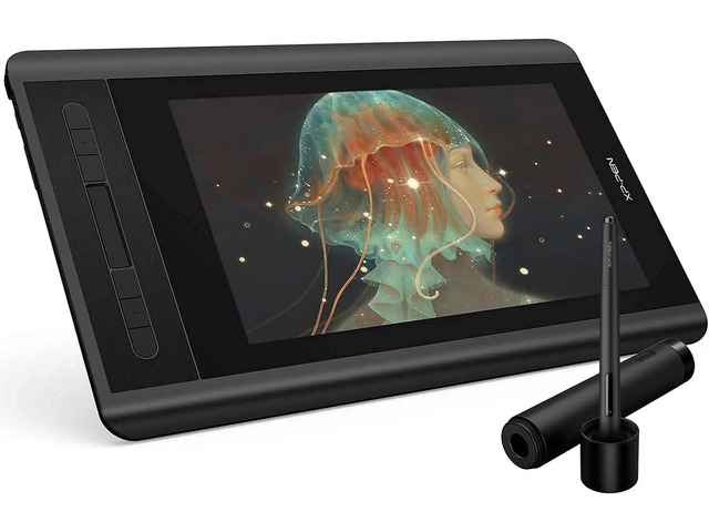 XP-PEN Artist12 11.6 Inch FHD Drawing Monitor Pen Display Graphic Monitor with PN06 Battery-Free Multi-Function Pen Holder and Glove 8192 Pressure...