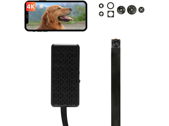 XXAXX WiFi 4K Ultra HD Camera, Video Cam with Detection, App Control, Cloud & SD Storage, 800mAh Battery, Video-only