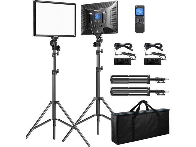 D50 LED Video Light Panel Lights 15.4', 2 Packs 45W 3000K-8000K Bi-Color Dimmable Photography Lighting, CRI 96+ Videography Lighting for Video...
