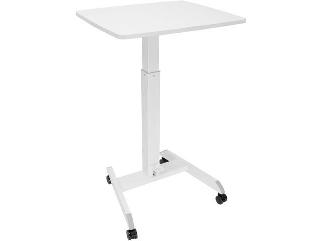 Mount-It! Adjustable Rolling Laptop Desk, Mobile Standing Desk with Wheels, Small Sit-Stand Computer Cart for Home, Office, or Classroom, 29.644.2'...