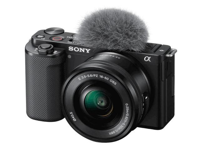 Sony ZV-E10 Mirrorless Vlogging Camera with 16-50mm Lens + 64GB Memory Card Black (Imported Model, New)