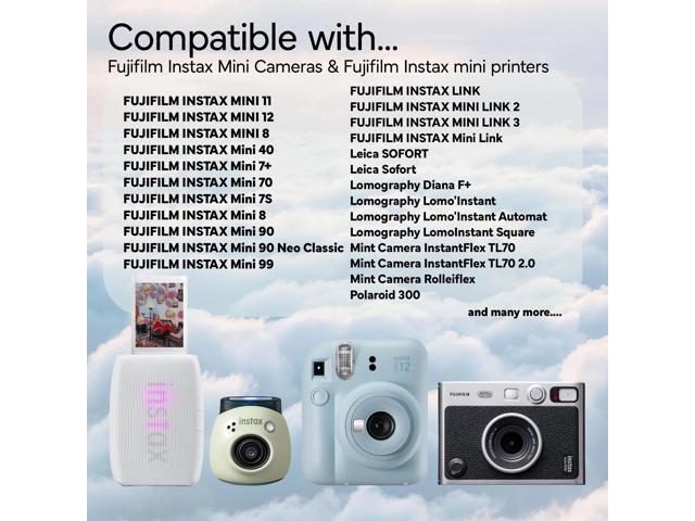 Fujifilm Instax Mini Instant Camera Film (200 Exposure) + Cleaning Cloth
