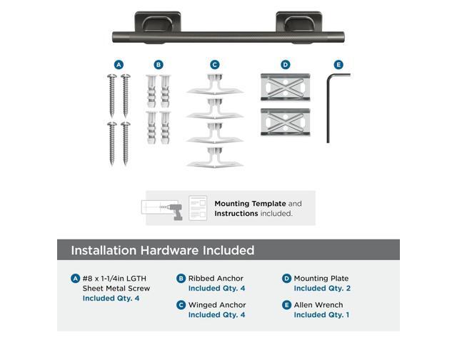 BH26616 Esquire 13-5/8' Towel Bar Gunmetal Bathroom Hardware