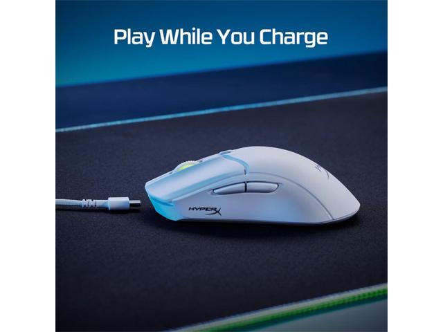 HyperX Pulsefire Haste 2 Wireless Gaming Mouse (white) - 60g Ultra-Lightweight, 100-Hour Battery, Dual Wireless (2.4GHz + Bluetooth), HyperX 26K...