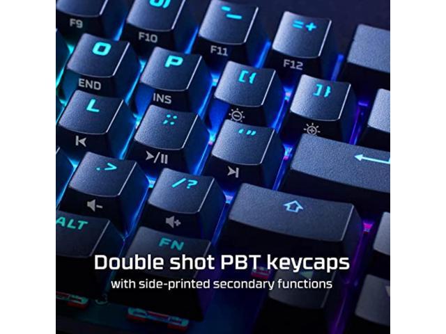 HyperX Alloy Origins 65 Mechanical Gaming Keyboard (Red Linear Fire Switches) - 65% Compact Layout, RGB Backlit, PBT Keycaps, Aircraft-Grade...