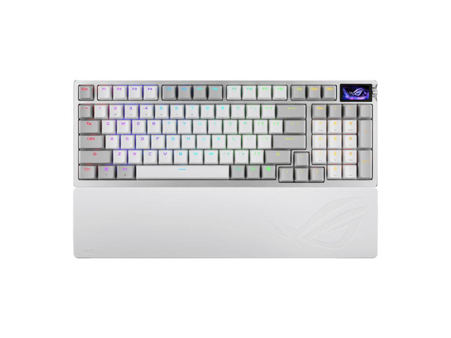 ASUS ROG Azoth 98 HE Wireless DIY Custom Magnetic Gaming Keyboard - OLED Display,8K Wireless Polling Rate,2nd Gen ROG Magnetic Switch & Keyboard...
