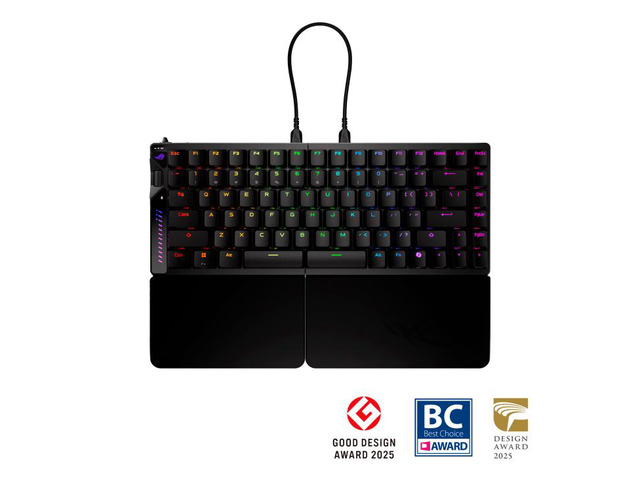 ASUS ROG Falcata Gaming Keyboard - hot-swappable ROG HFX V2 Magnetic Switches, ROG Hall Sensors, Rapid Trigger,Zone Mode,detachable silicone wrist...
