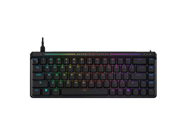 ASUS ROG Falchion Ace HFX ABS Gaming Magnetic Keyboard 65% TKL - Rapid Trigger,Speed Tap, 8KHz polling rate,5-layer sound-absorbing...