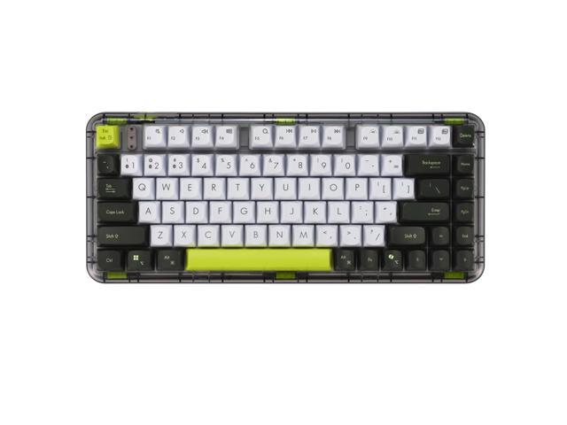 ASUS Jelly 75 Custom Mechanical Keyboard, Full Keys Hot-Swappable, Tri-Mode Connectivity, Semi-Transparent Exterior, Gasket, Silent Keys, Pleasant.
