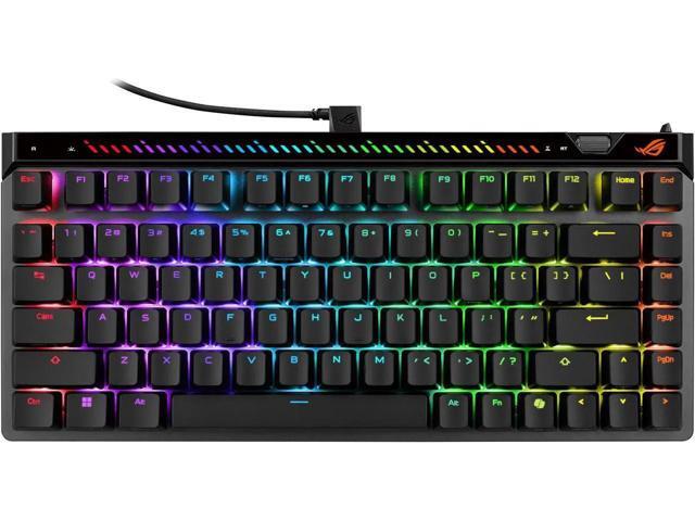 ASUS ROG Falchion Ace 75 HE Wired Analog/Hall Effect Gaming Keyboard - 75% TKL, USB, Hot Swappable HFX V2 Magnetic Switch, Rapid Trigger, 8KHz...
