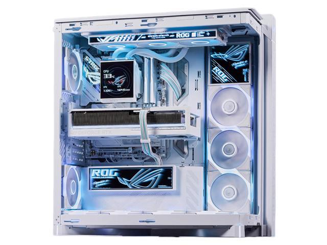 ASUS ROG Cronox GR801 standard mid-tower case, Featuring a brushed aluminum frame, Support for E-ATX and BTF motherboards, Compatibility with up to... Case