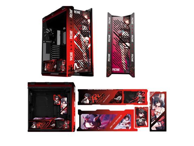 ASUS ROG GX601S RO Ji Custom Mid-Tower Case, Supports EATX motherboards, Aluminum alloy grille design, dual-sided tempered glass, Four 140 x 28mm... Case