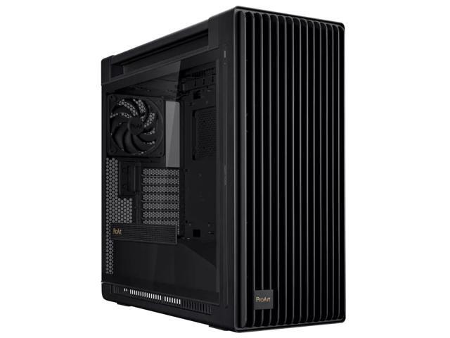 ASUS ProArt PA602 Mid-Tower Case, Supports EATX motherboards, Supports 420 mm radiators, Comes with 1 pre-installed 140 mm fan and 2 pre-installed.
