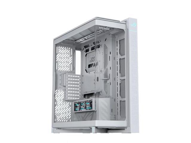 ASUS ROG Cronox GR801 Curved Deluxe Edition Case, featuring a 9.2-inch ROG-exclusive secondary display; compatible with E-ATX, ATX, BTF, MATX, and.