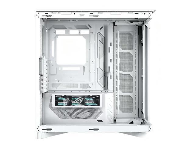 ASUS ROG Cronox GR801 Curved Deluxe Edition Case, featuring a 9.2-inch ROG-exclusive secondary display; compatible with E-ATX, ATX, BTF, MATX, and... Case
