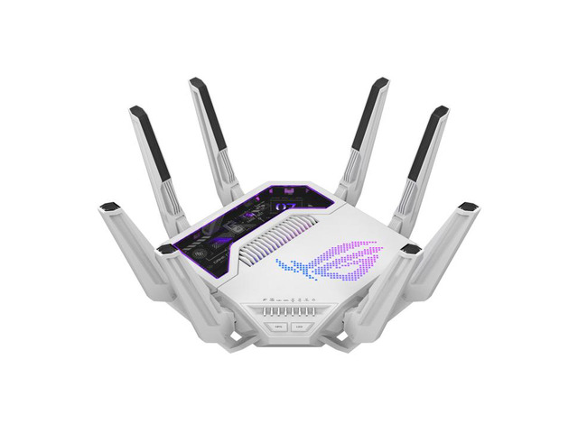 ASUS ROG Rapture 7 GT-BE96AI Gaming Router, Built-in AI Processor, Tri-Band WiFi 7, 13000 Mbps, 4K-QAM, Adaptive QoE, Dual 10G Ports, Four 2.5G LAN...