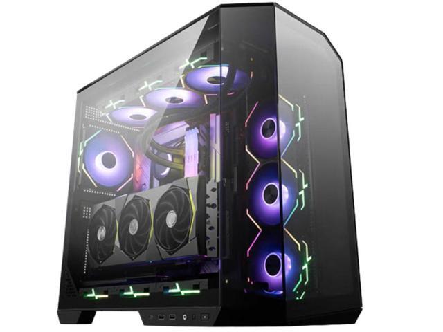 MSI MAG PANO 100L PZ Desktop Ocean View PC Case, Supports Regular,ATX/MicroATX/MiniITX,MicroATX 360mm AIO Cooler Support, Compatible with RTX 5090... Case